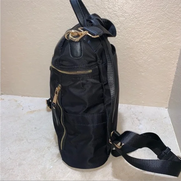 Miztique Sienna Nylon Convertible Backpack In Black - Picture 7 of 11